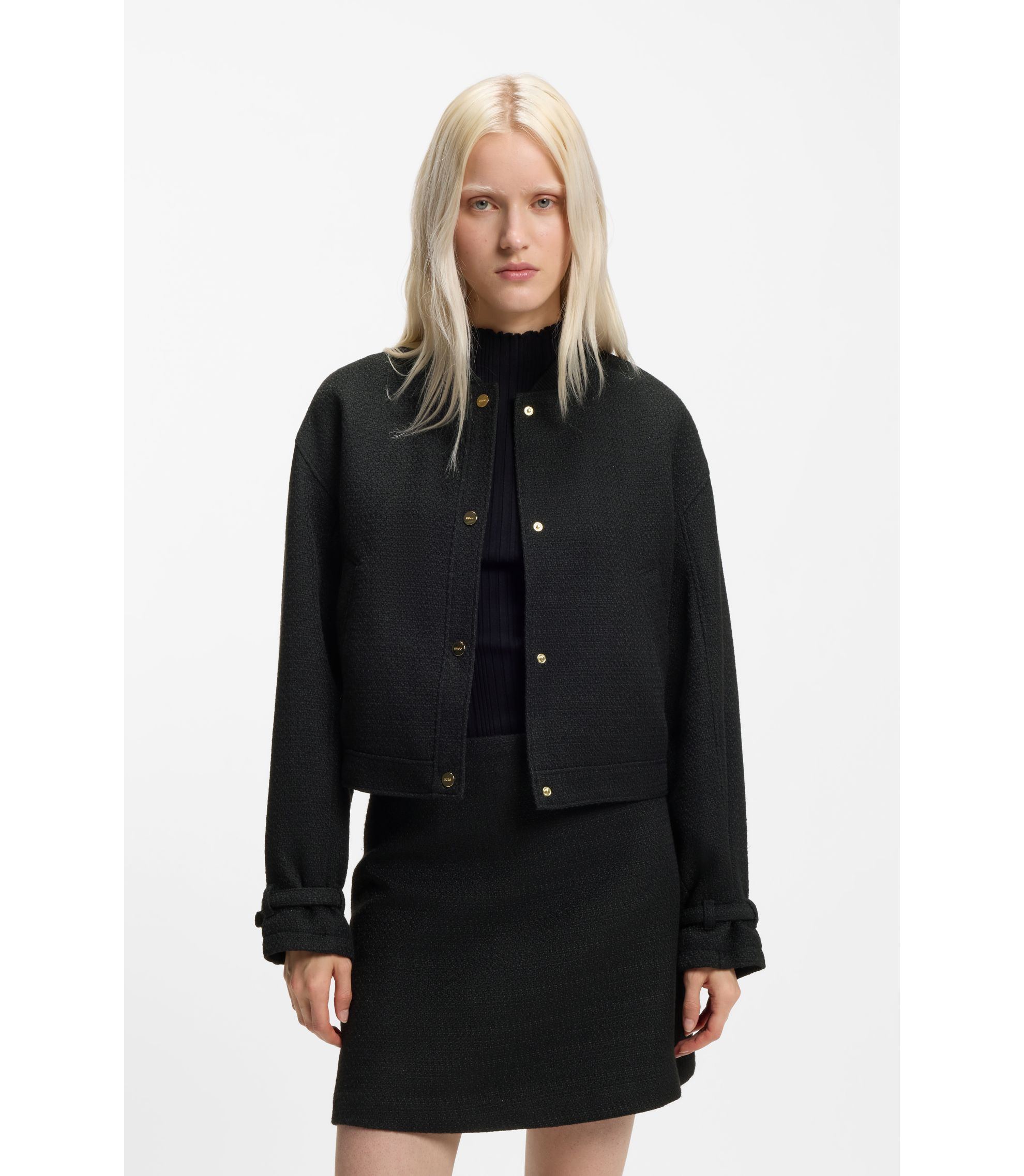 Oversized Sakko aus Bouclé-Gewebe