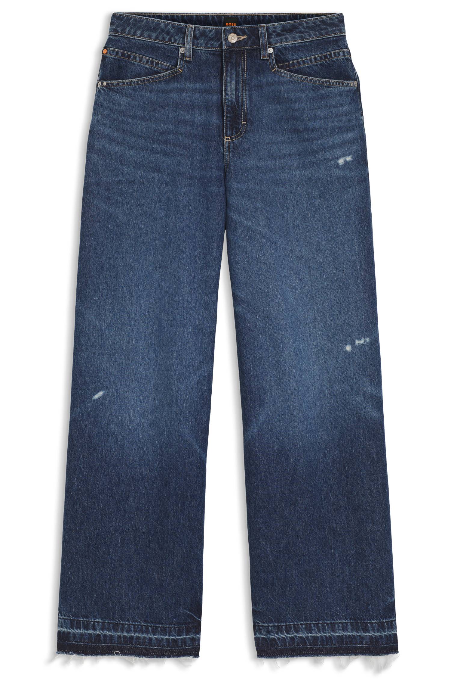 Boss Relaxed-fit jeans in blue rigid denim dam – bild 4
