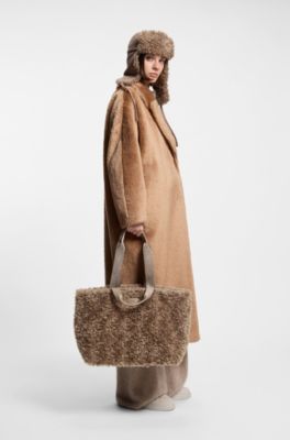 BOSS x Steiff tote bag with logo straps, Brown