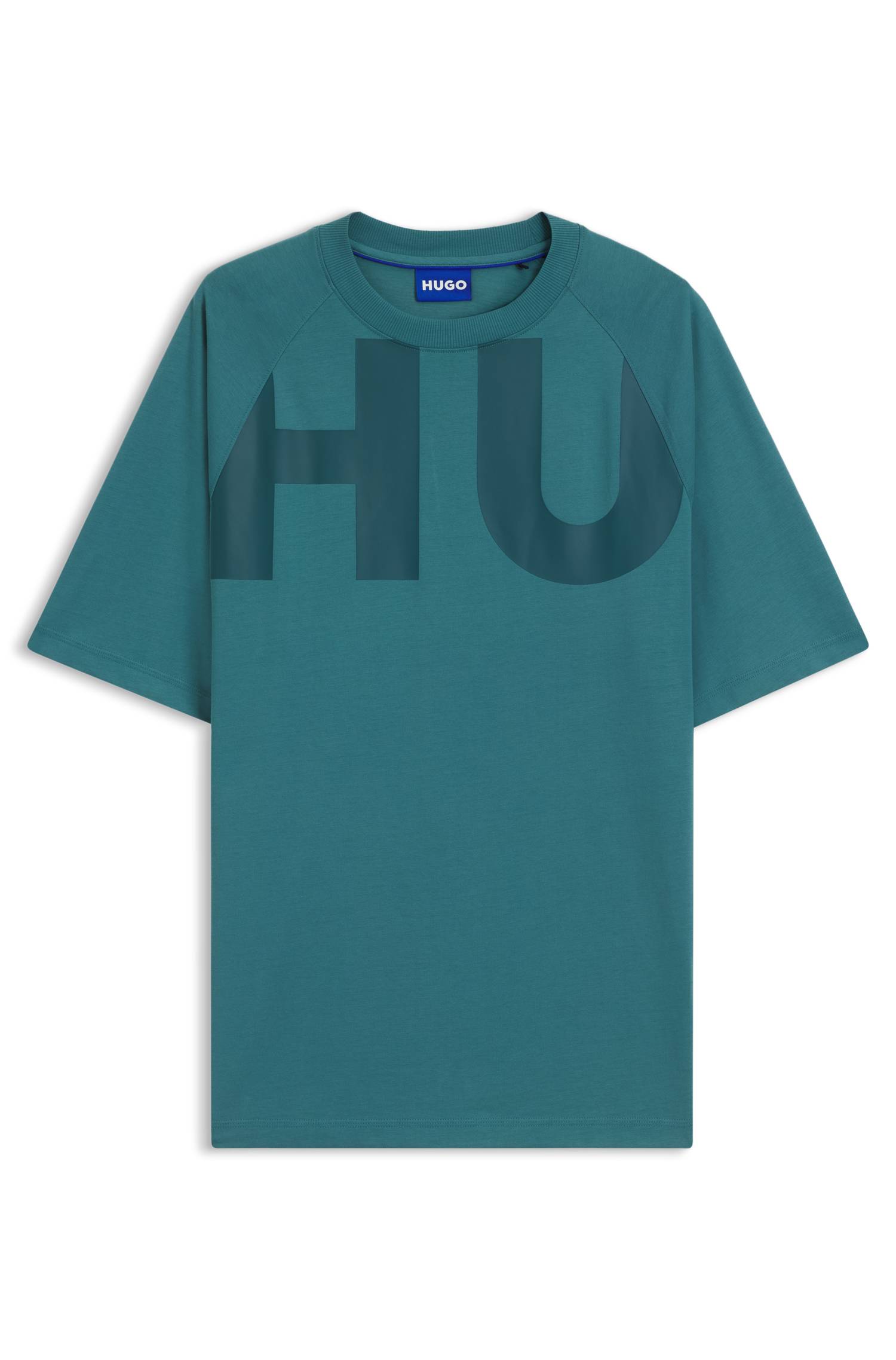 Hugo Loose-fit T-shirt in cotton jersey with wraparound logo herr – bild 4