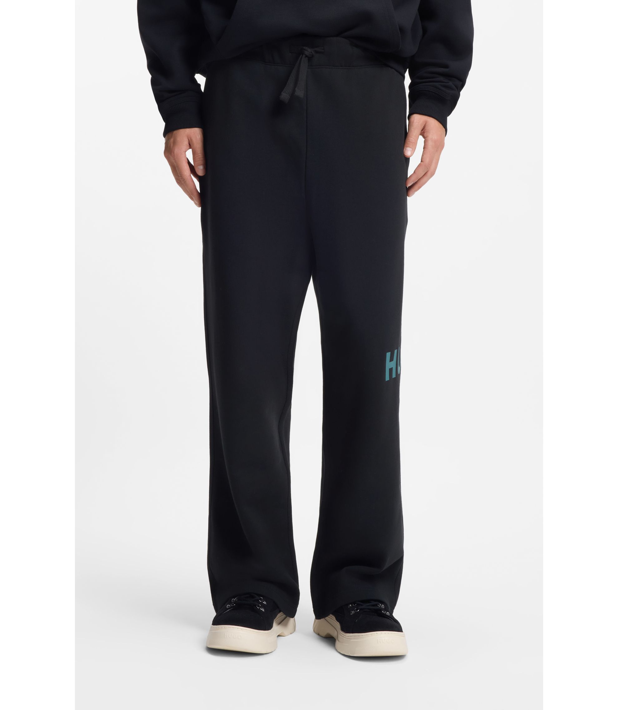 Jogginghose aus Baumwoll-Terry mit Logo-Print