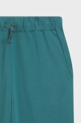 Jogginghose aus Baumwoll-Terry mit Logo-Print, Blau