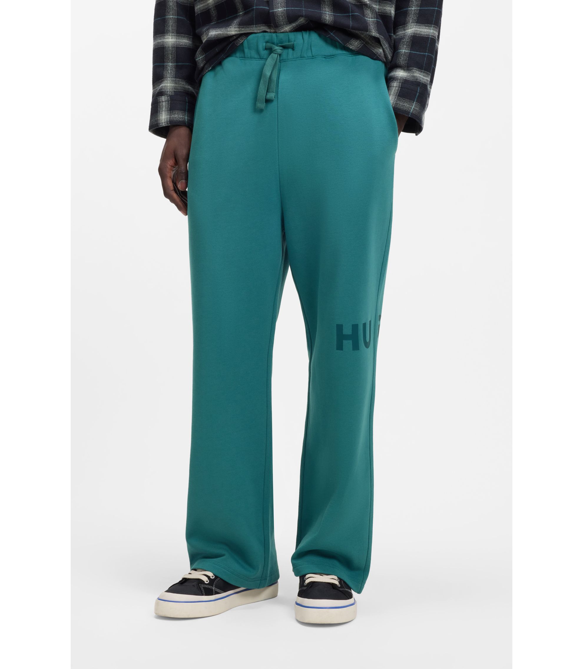 Jogginghose aus Baumwoll-Terry mit Logo-Print