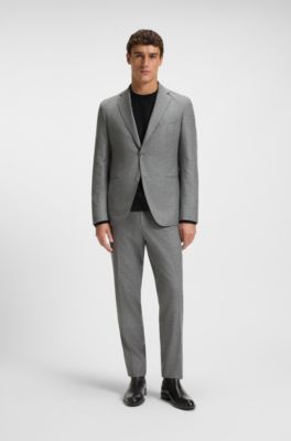 Leather Chelsea boot with heel logo, Black