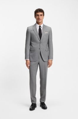 Printed-leather Derby shoes with cap toe, Black