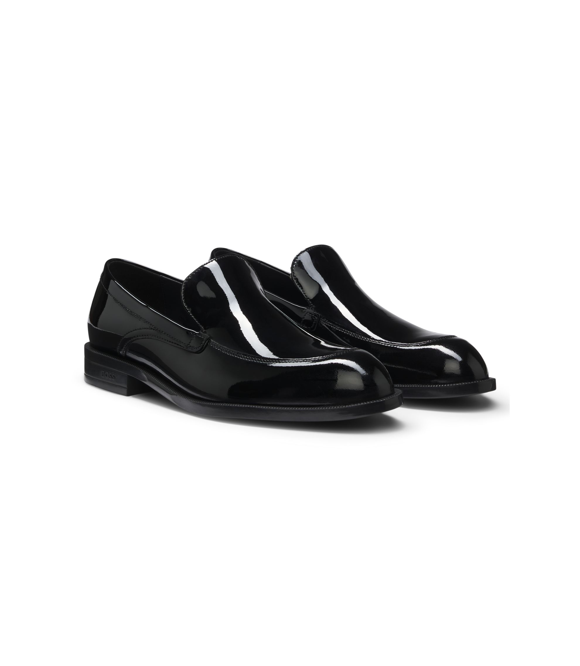 BOSS Loafers in patent leather Black