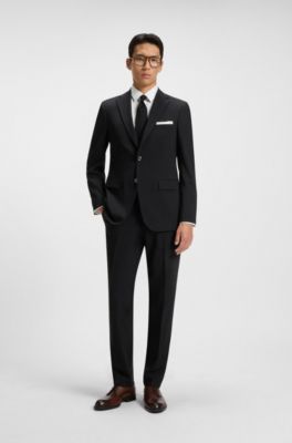 Leather Derby shoes with embossed logo, Brown