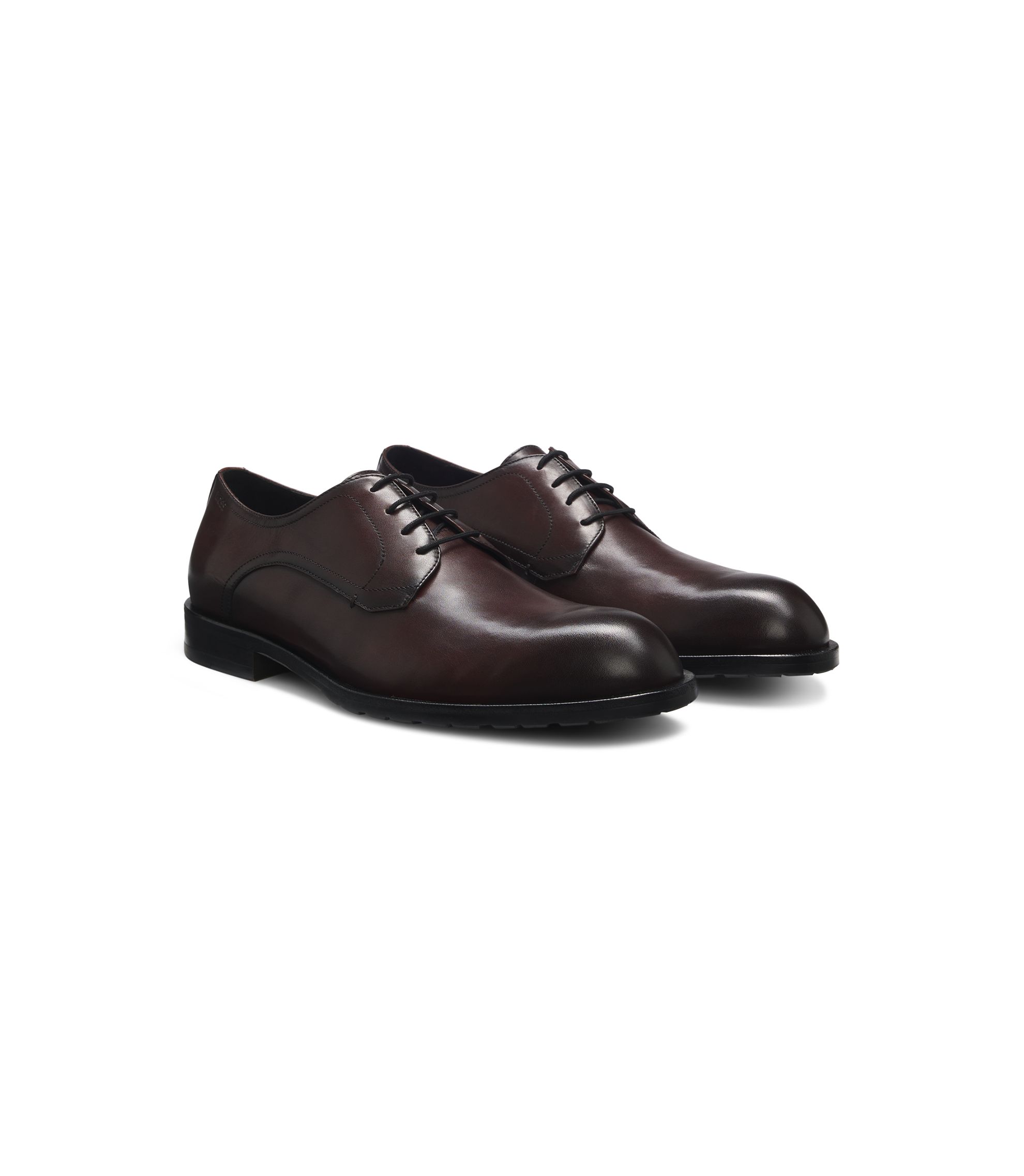 Hugo Boss Brown Gold Leather Mens Dress Shoes 12 Hugo Boss Men main image 2