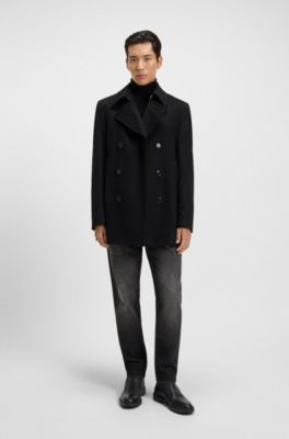 Leather ankle boots with cosy lining, Black