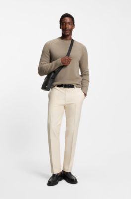 Monogram reporter bag with foil-embossed logo, Black