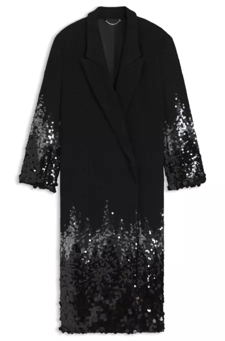 Manteau habillé à sequins