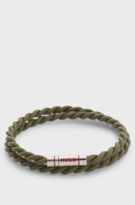 Pearl necklace with irregular metal beads, Silver tone