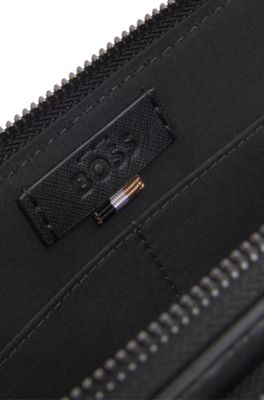 Midjev&auml;ska med monogram och foliepr&auml;glad logga, Svart