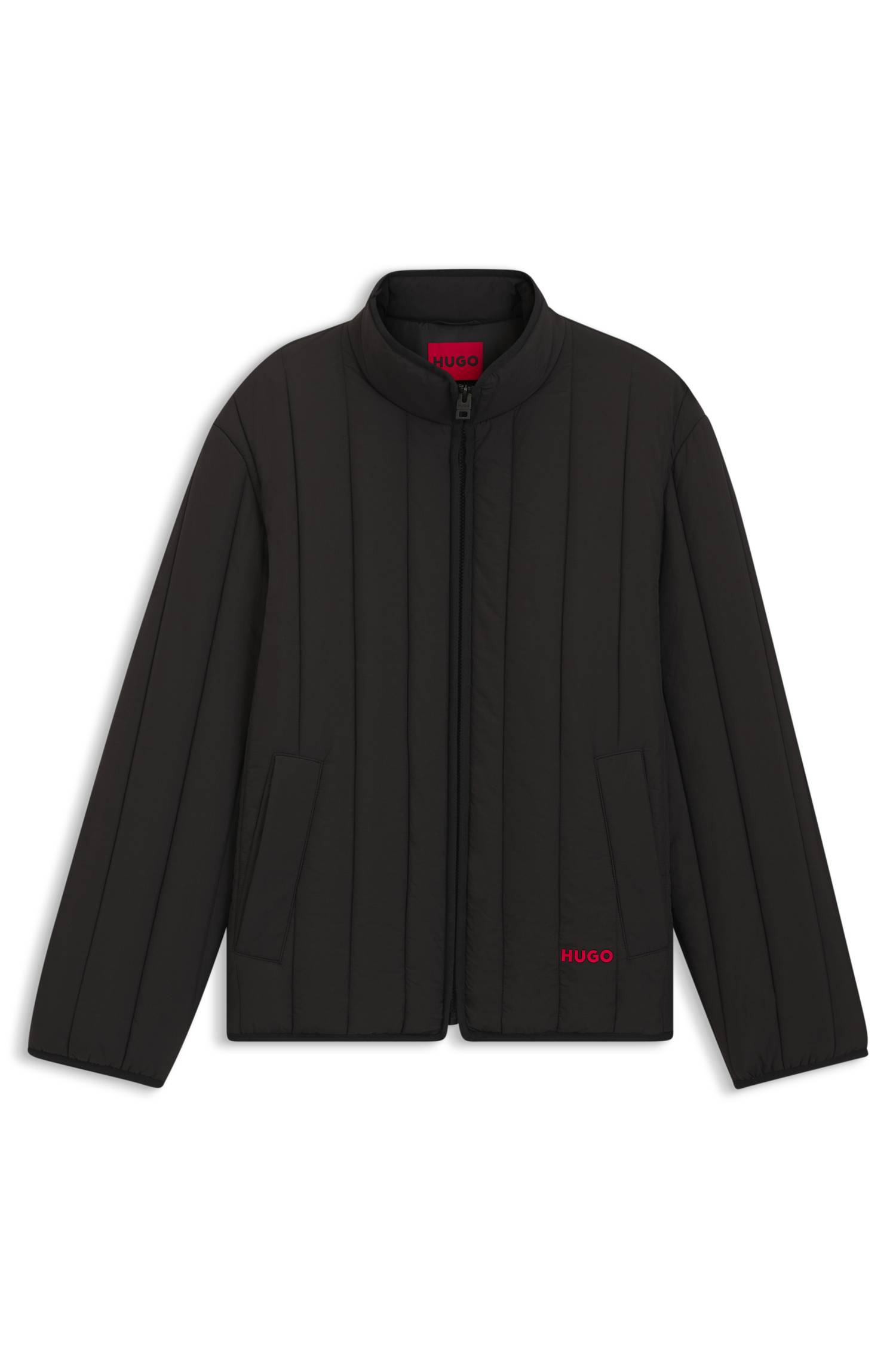 Hugo Quilted jacket with logo detail jackor herr – bild 4
