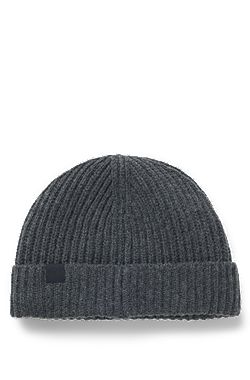BOSS BY BECKHAM beanie hat in virgin wool and cashmere