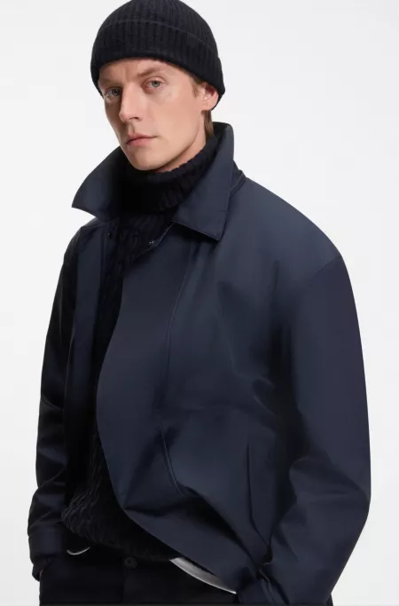BECKHAM x BOSS beanie hat in virgin wool and cashmere