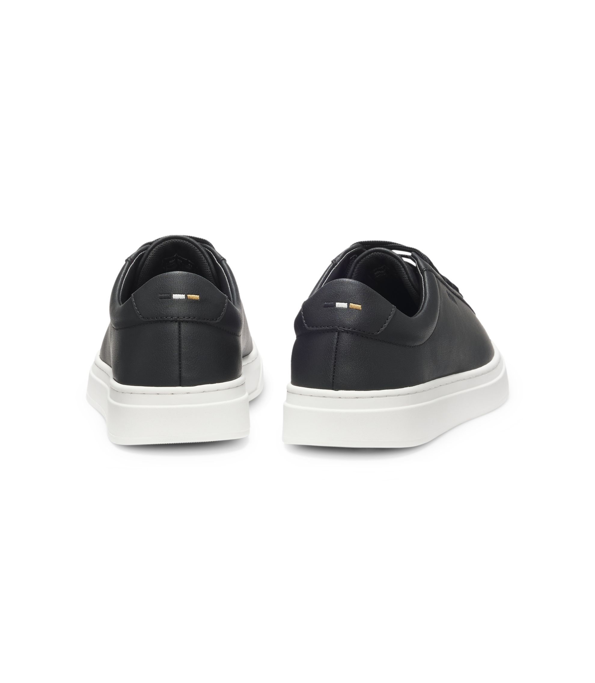 BOSS - Leather trainers with rubber sole - Black