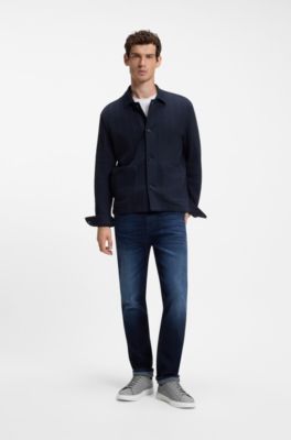 Leather trainers with rubber sole, Grey