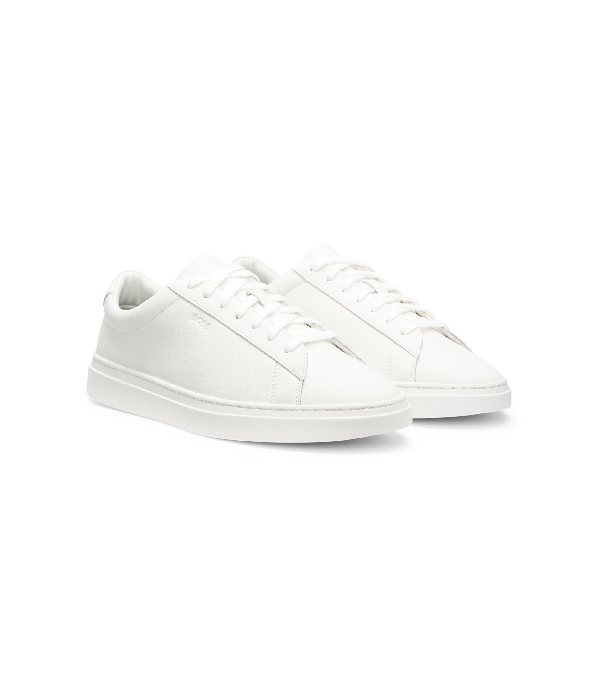 Ledersneakers mit Gummisohle