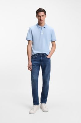 Sneakers in pelle con suola in gomma, Bianco