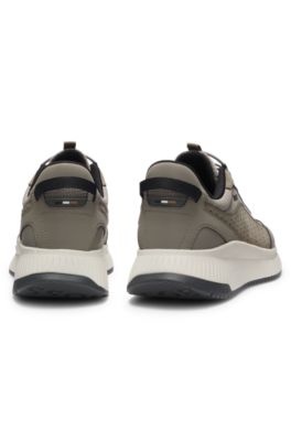 TTNM EVO trainers with suede trims, Khaki