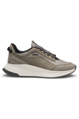 TTNM EVO trainers with suede trims, Khaki