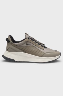 TTNM EVO trainers with suede trims, Khaki
