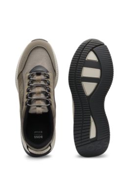 TTNM EVO trainers with suede trims, Khaki