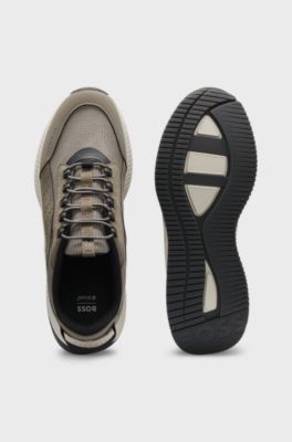 TTNM EVO trainers with suede trims, Khaki