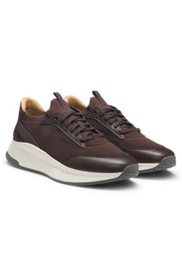 TTNM EVO trainers with knitted uppers, Dark Brown