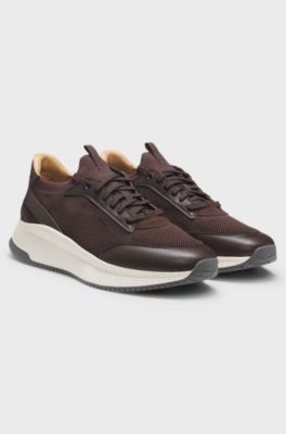 TTNM EVO trainers with knitted uppers, Dark Brown