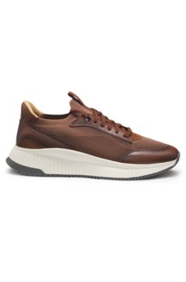 TTNM EVO trainers with knitted uppers, Brown