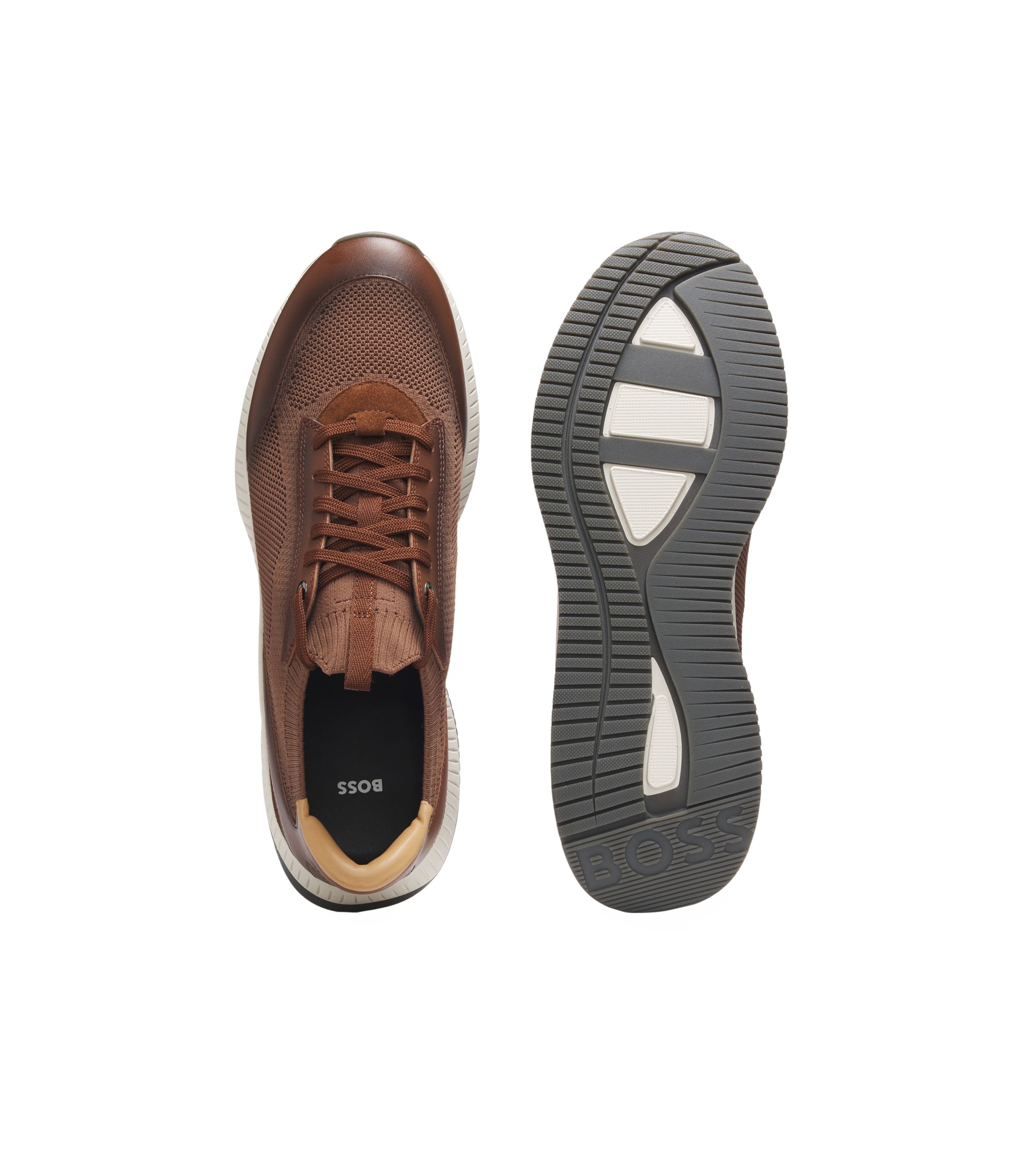 BOSS - TTNM EVO スニーカー ニットアッパー - ブラウン