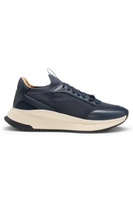 TTNM EVO trainers with knitted uppers and leather trims 3