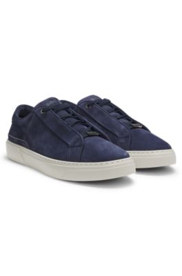 Gary trainers in nubuck, Dark Blue