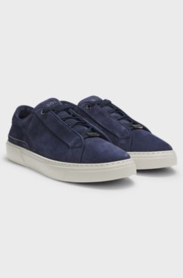 Gary trainers in nubuck, Dark Blue