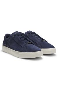 Gary trainers in nubuck, Dark Blue