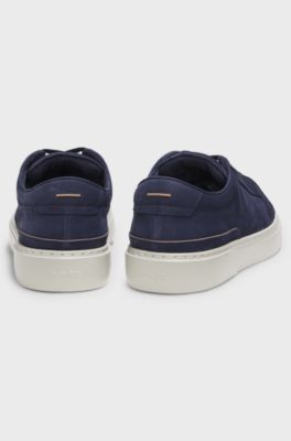 Gary trainers in nubuck, Dark Blue