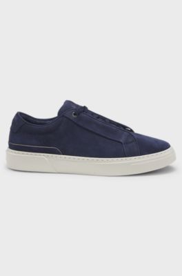 Gary trainers in nubuck, Dark Blue