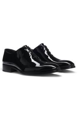 Oxford shoes in patent leather, Black