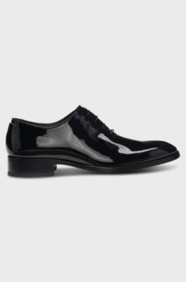 Oxford shoes in patent leather, Black