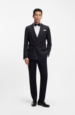 Oxford shoes in patent leather, Black