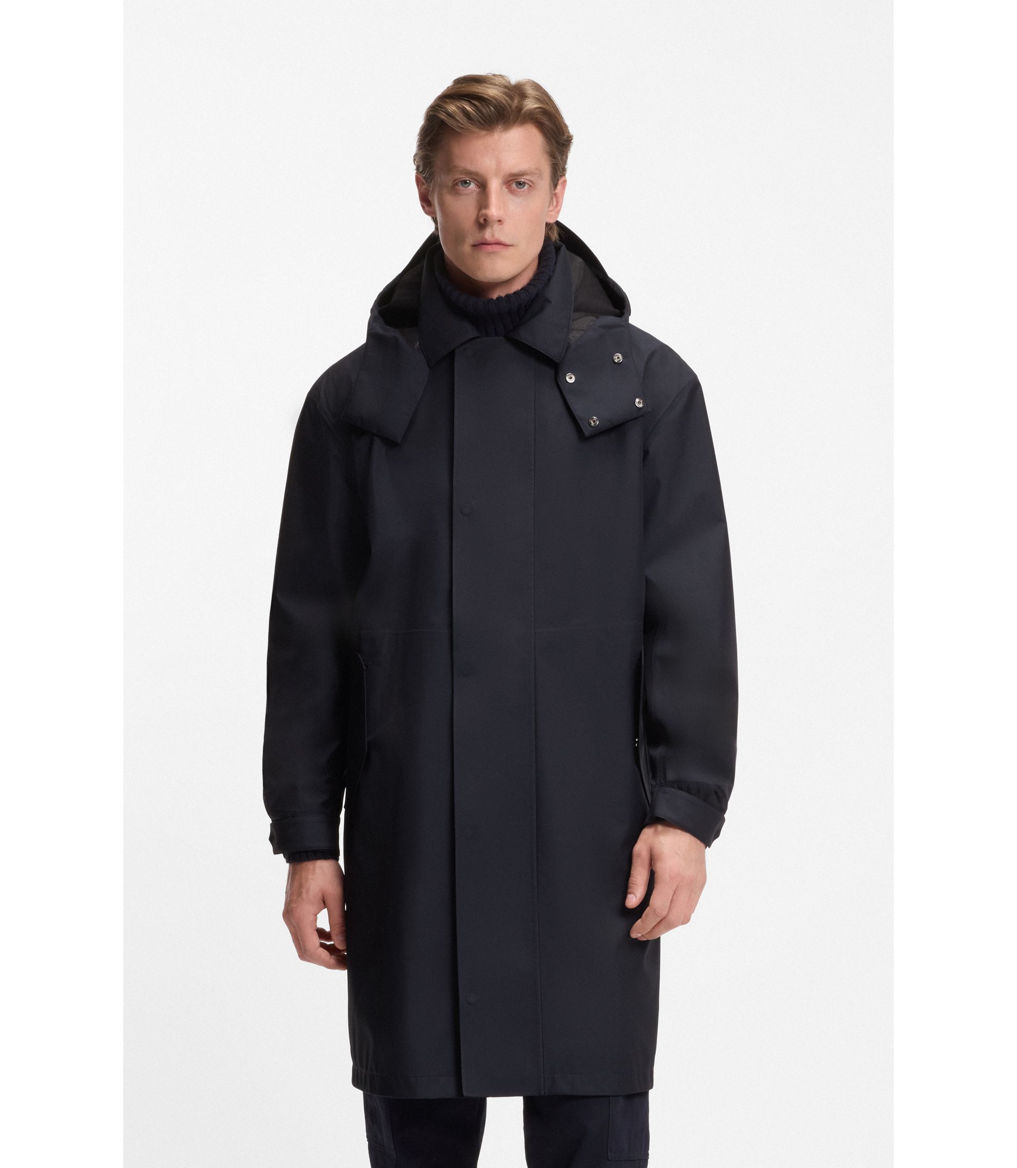 BECKHAM x BOSS Jacke mit Kapuze und wasserabweisendem Finish