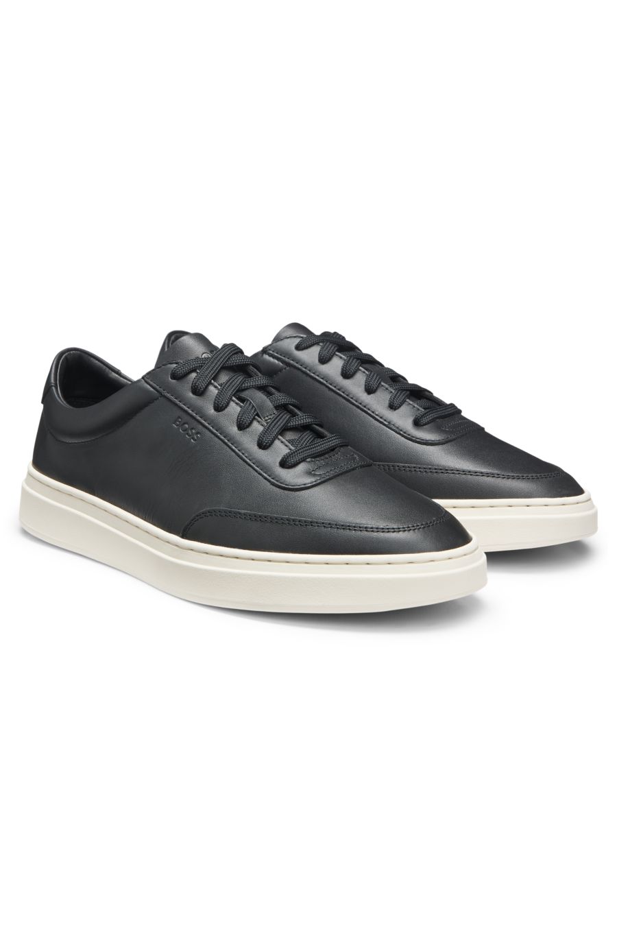 BOSS Kieran Leather Sneakers — Black
