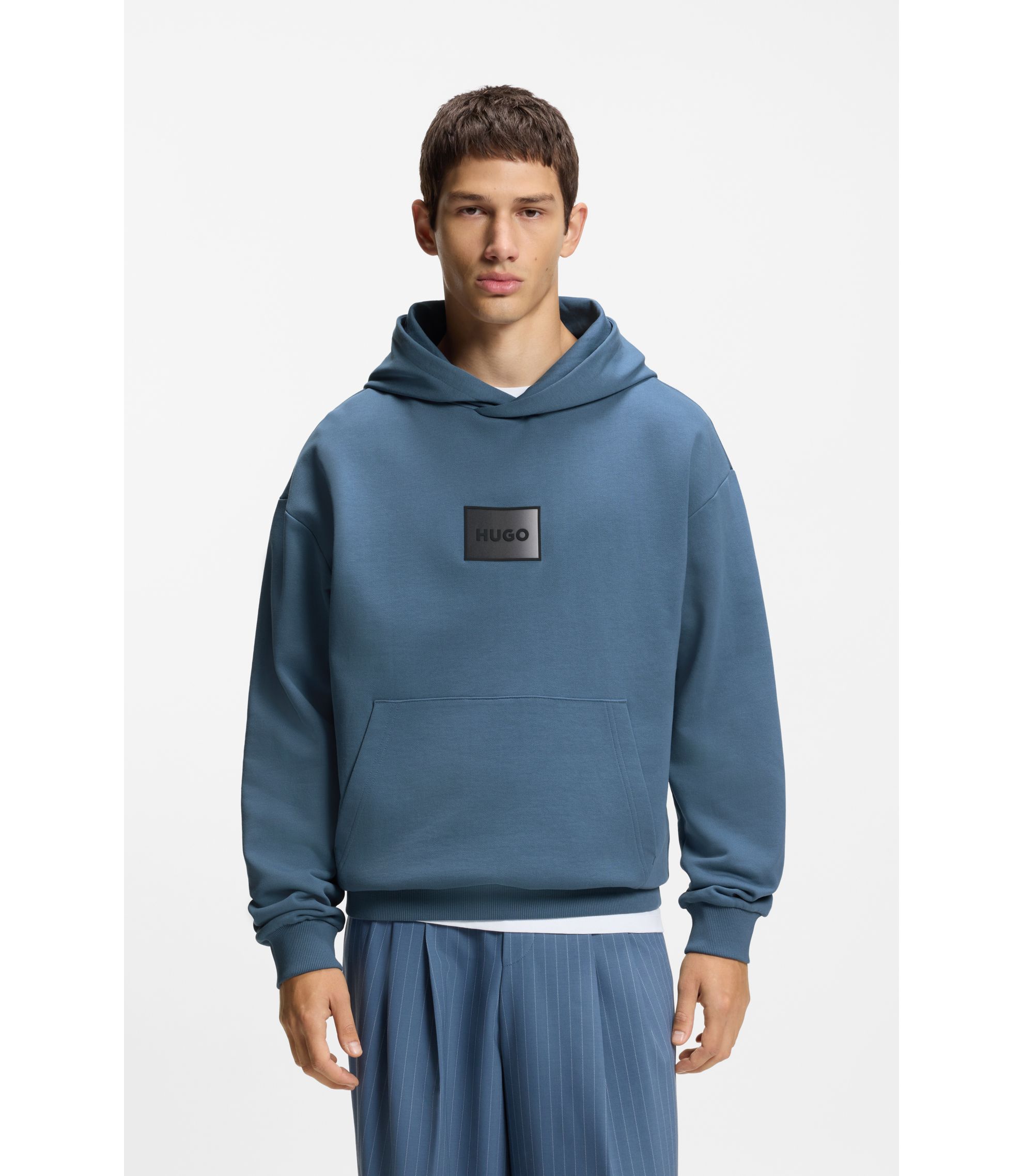 Hoodie aus Baumwoll-Terry mit Gradient-Logo