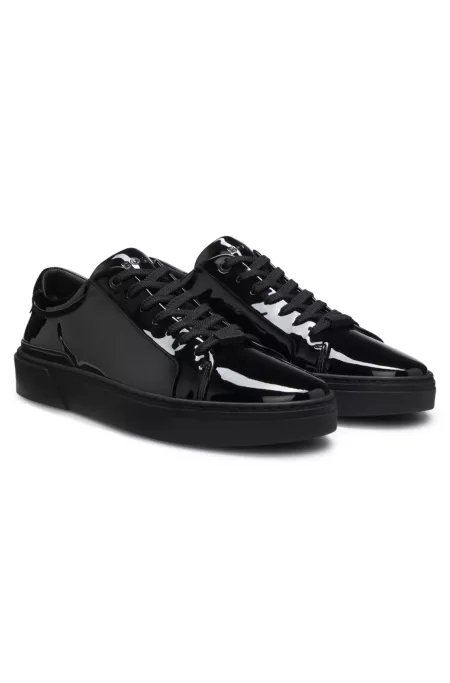 Gary trainers with patent effect