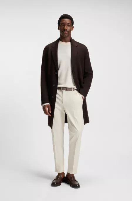 Italian-nubuck belt with polished pin buckle