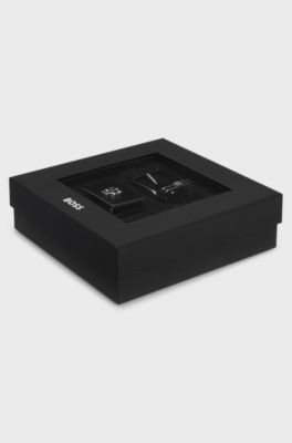 Reversible belt in Italian leather, Black