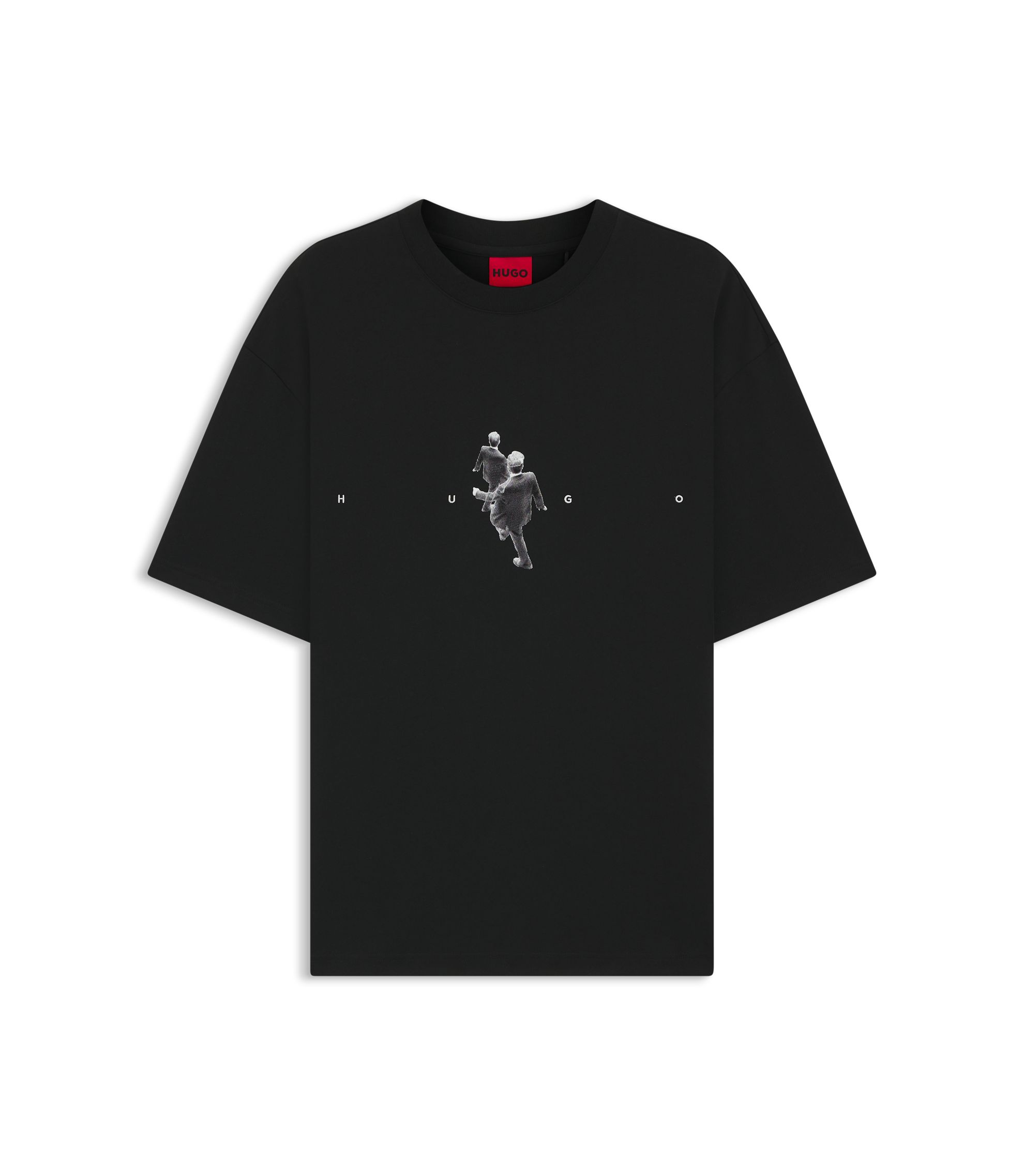 HUGO - オーバーサイズフィットTシャツ コットンジャージー 