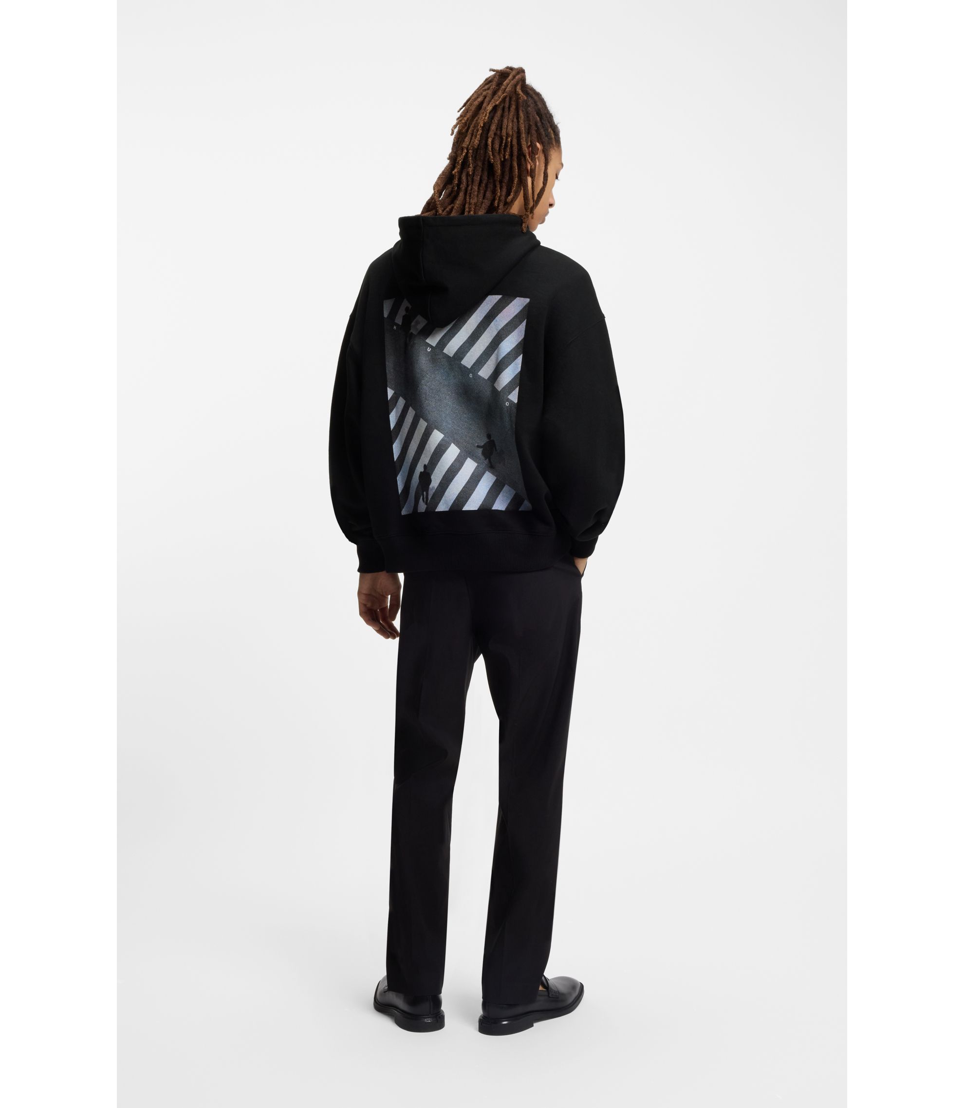 Oversized Hoodie aus Baumwoll-Terry mit Grafik-Print